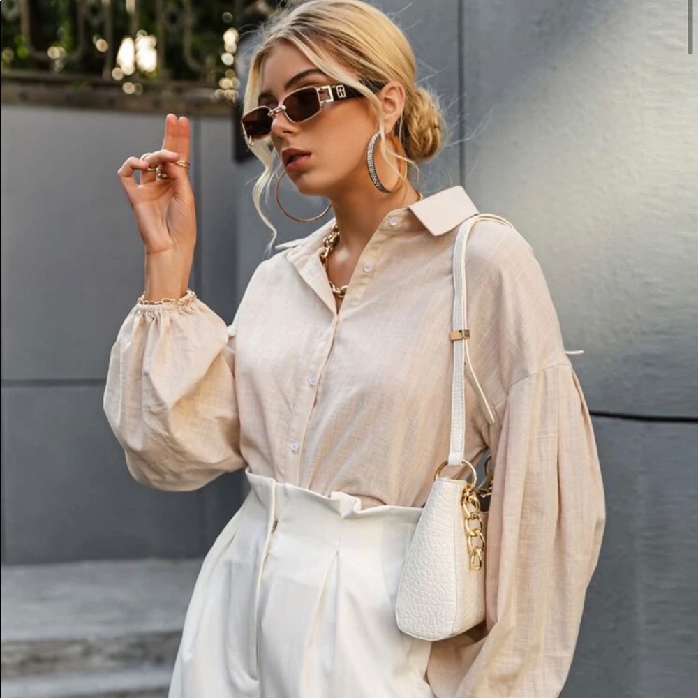 Cream colored long sleeve